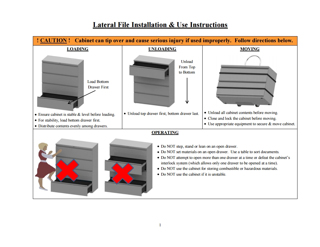 Lateral File Installation and Use Instructions thumb